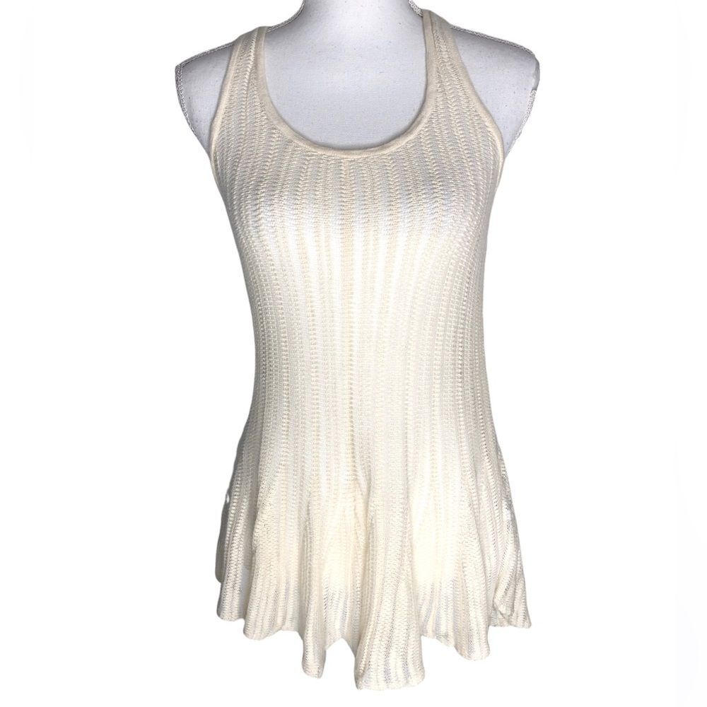 American Eagle Ivory Crochet Cotton Tank Coverup Tunic Dress
